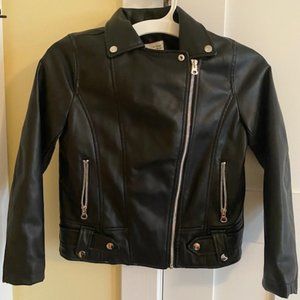 Girls faux leather jacket - Size 9-10